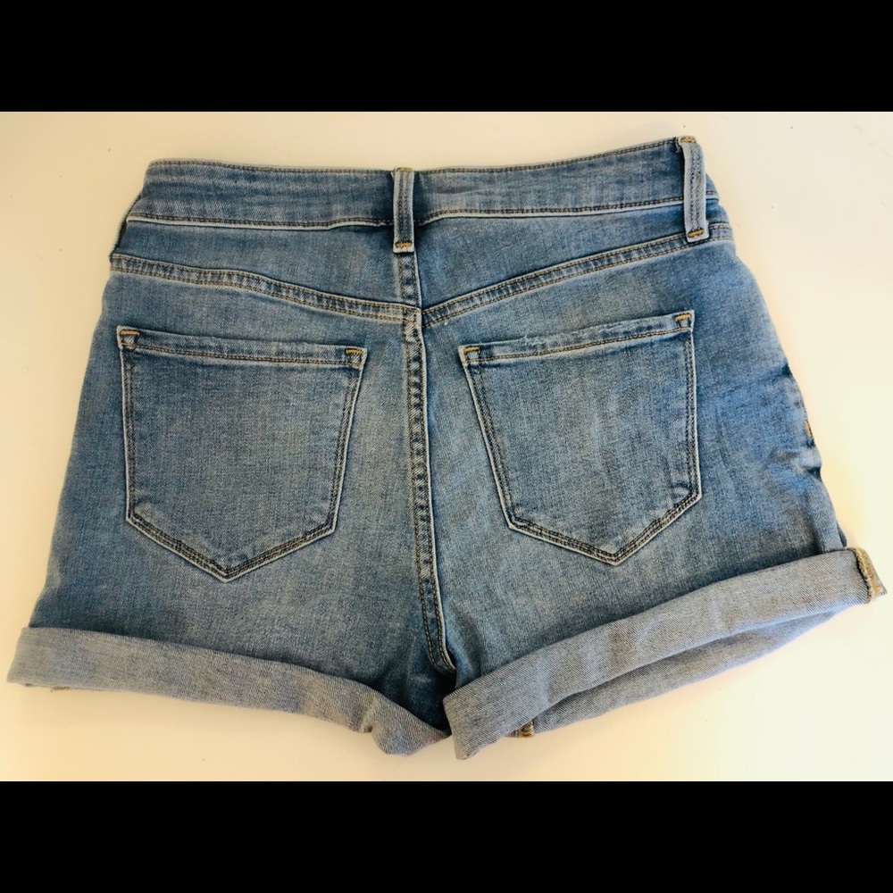 High Rise Jean Shorts - Picture 2 of 4